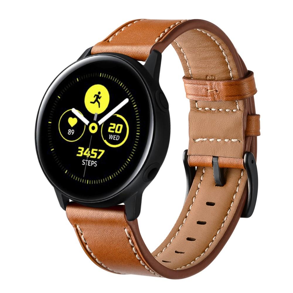 Læderrem Galaxy Watch Active/42mm brun
