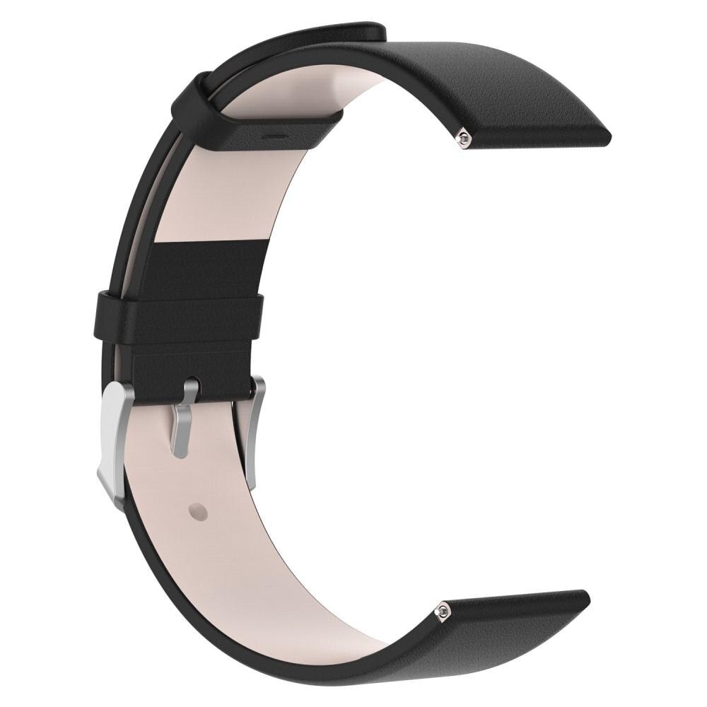 Læderrem Garmin Forerunner 645 Sort