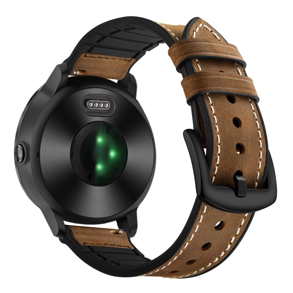 Premium Læderrem Garmin Vivoactive 3 brun