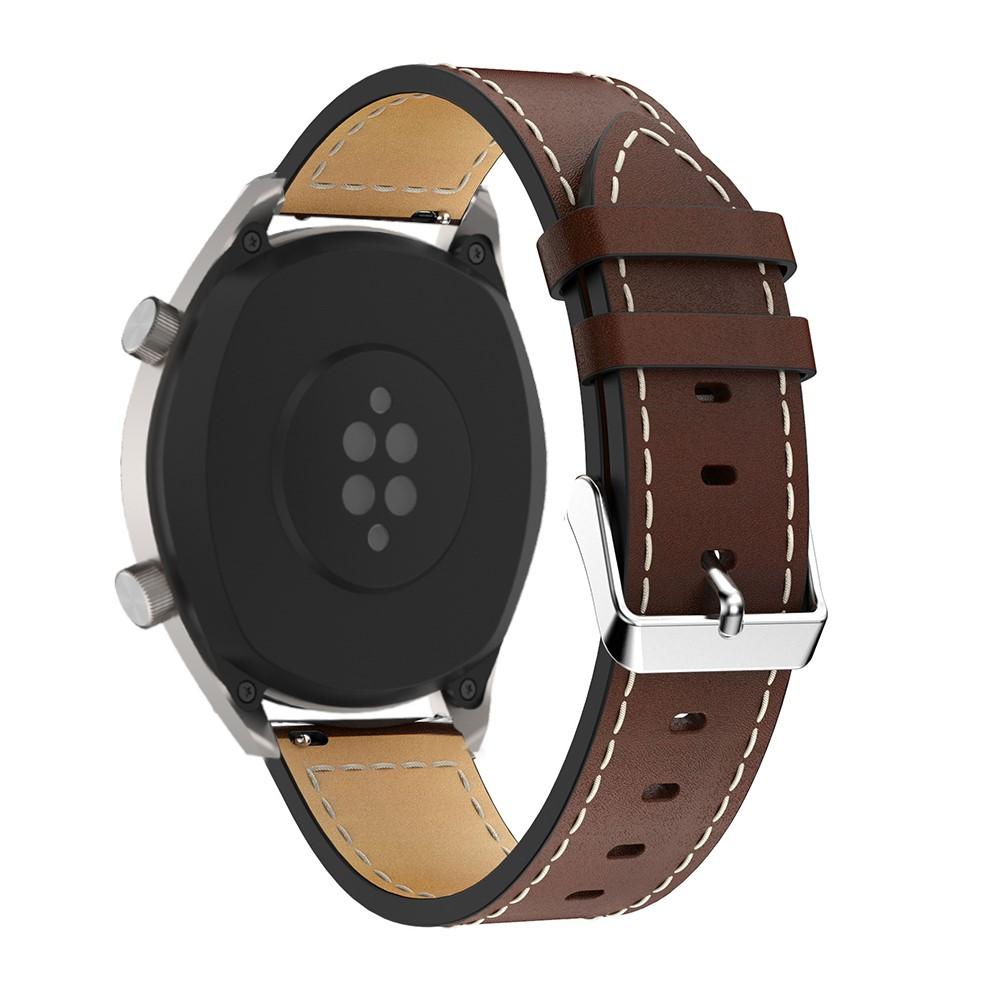 Læderrem Huawei Watch GT/GT 2 46mm/GT 2e brun