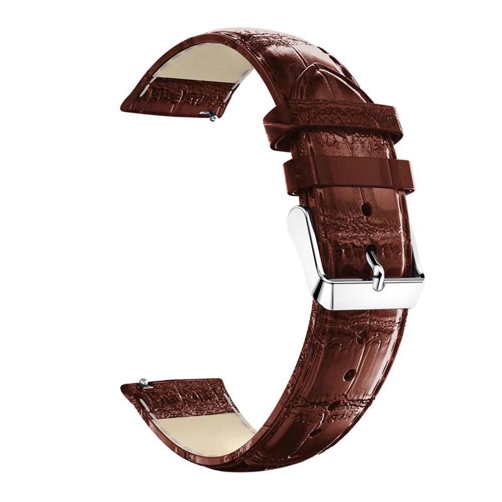 Læderrem Krokodil Hama Fit Watch 4900 brun