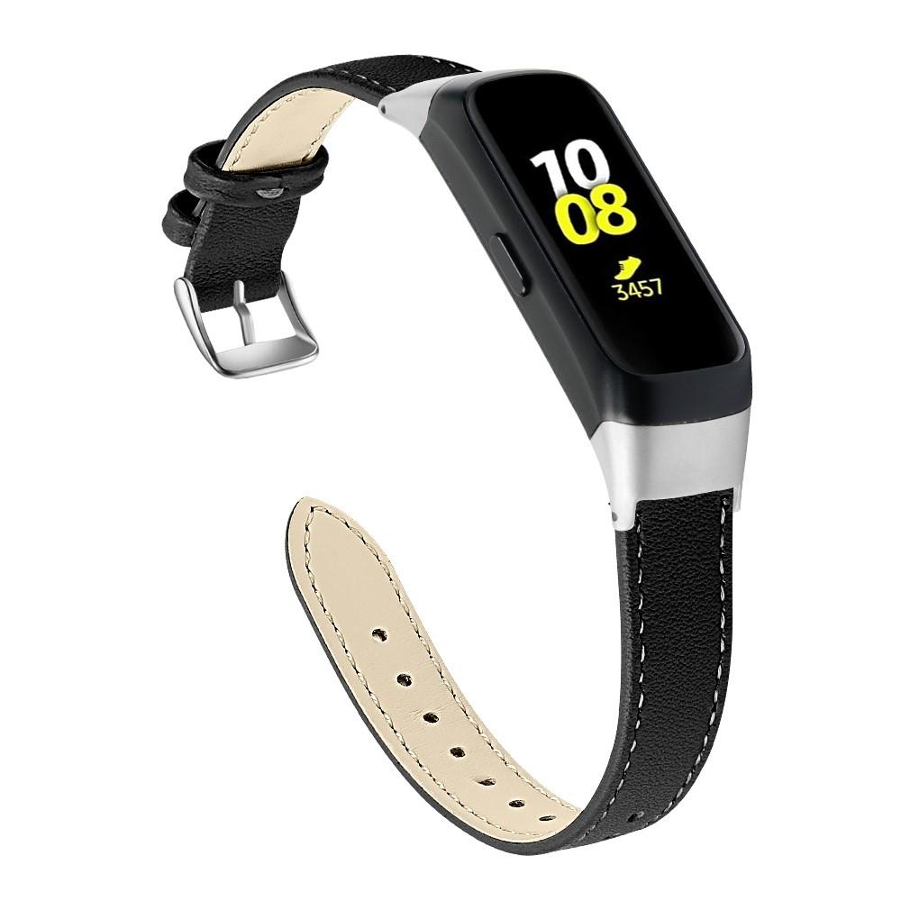 Læderrem Samsung Galaxy Fit sort