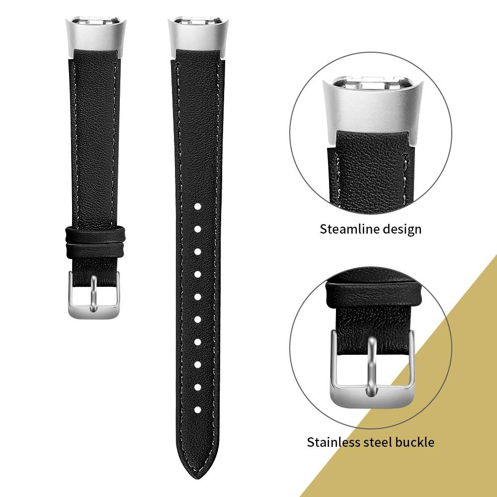 Læderrem Samsung Galaxy Fit Sort