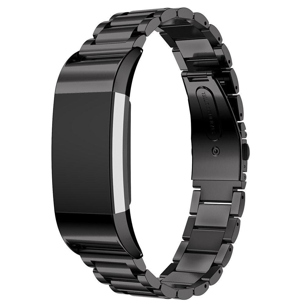 Metalarmbånd Fitbit Charge 2 sort