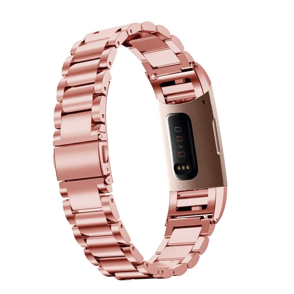 Metalarmbånd Fitbit Charge 3/4 rose guld