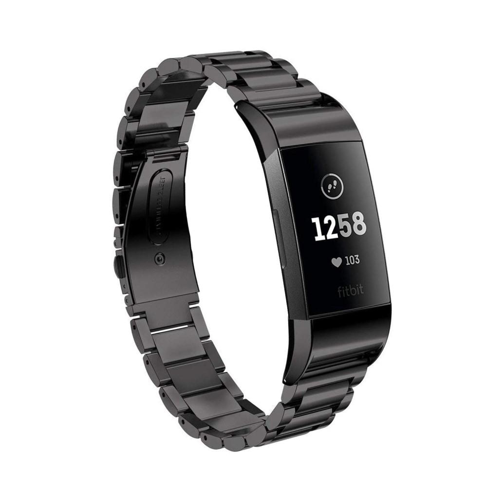 Metalarmbånd Fitbit Charge 3/4 sort