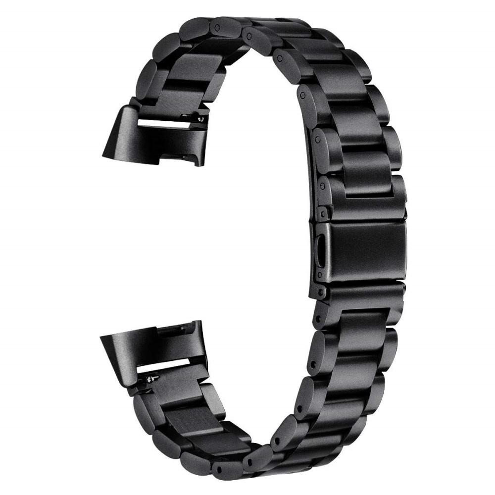 Metalarmbånd Fitbit Charge 3/Charge 4 Sort