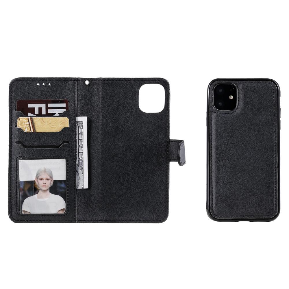 Magnetisk Wallet iPhone 11 sort