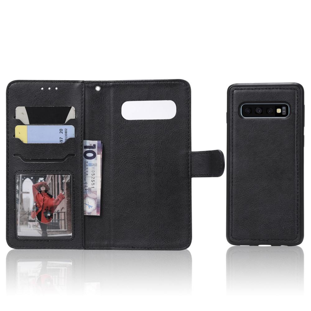 Magnetisk Wallet Samsung Galaxy S10 sort