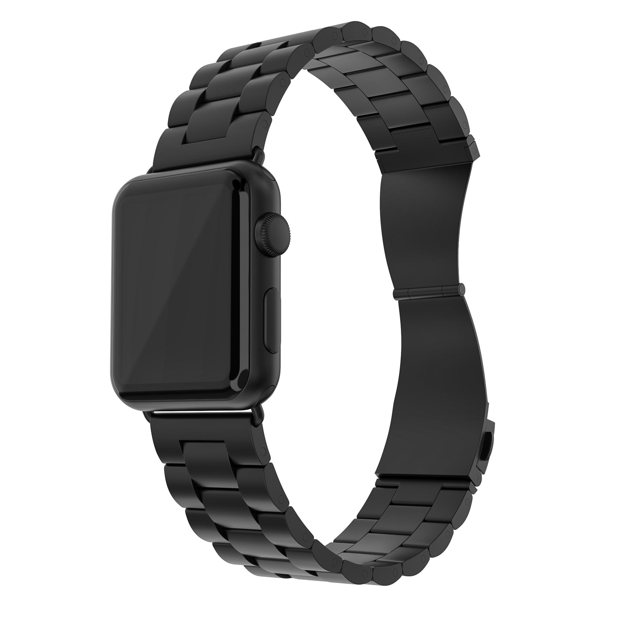 Metalarmbånd Apple Watch 45mm Series 7 sort