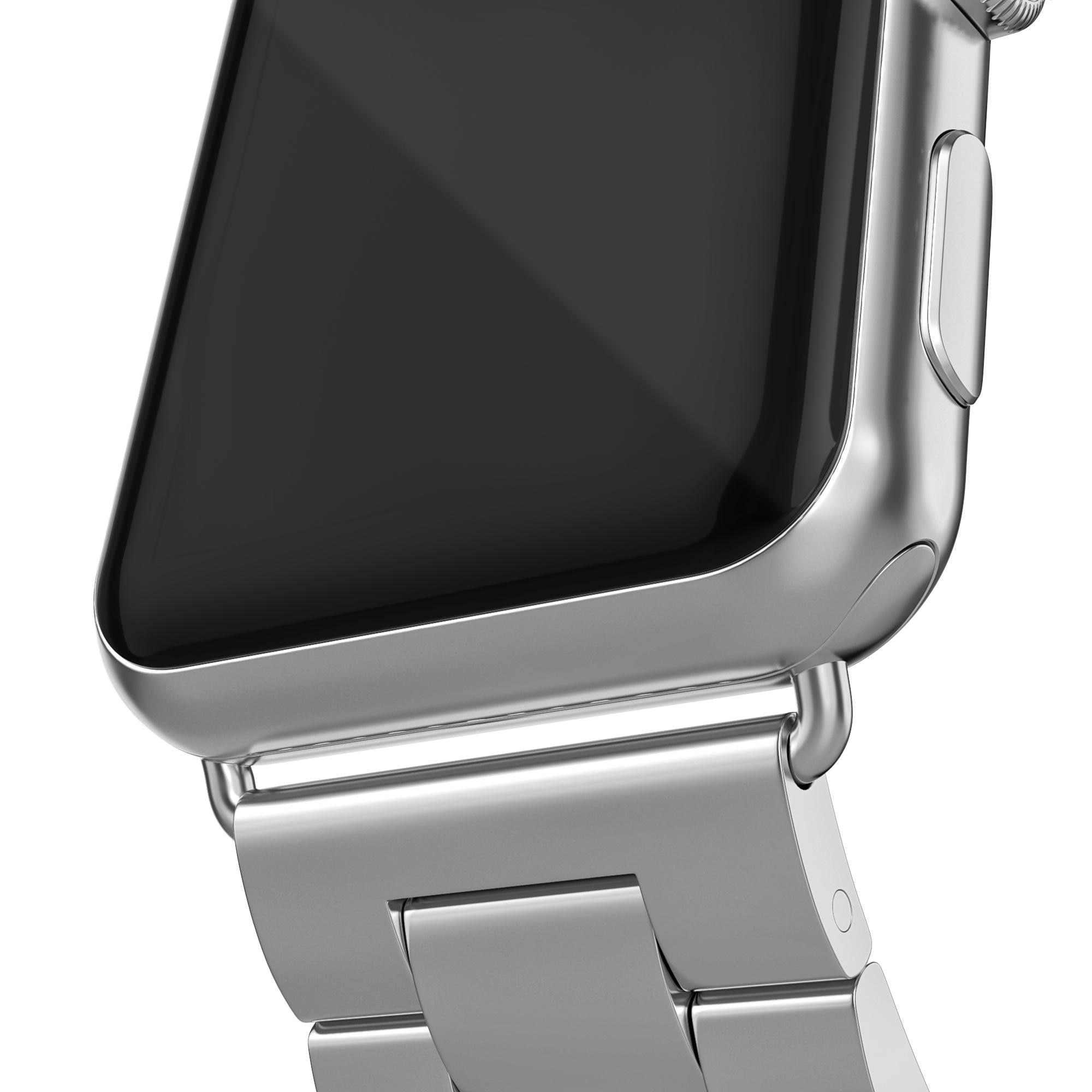 Metalarmbånd Apple Watch 42/44/45 mm sølv