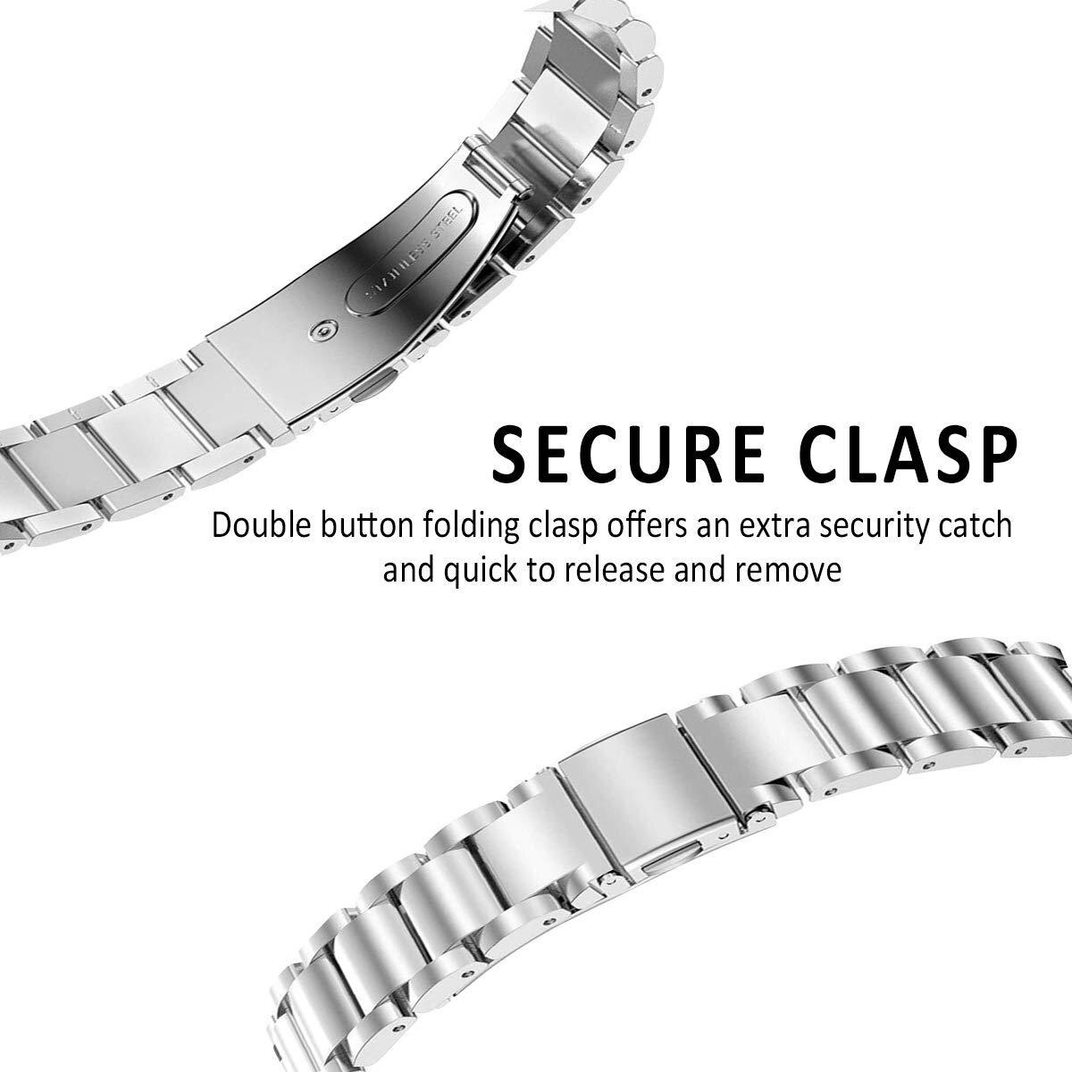 Metalarmbånd Fitbit Inspire/Inspire HR/Inspire 2 Sølv