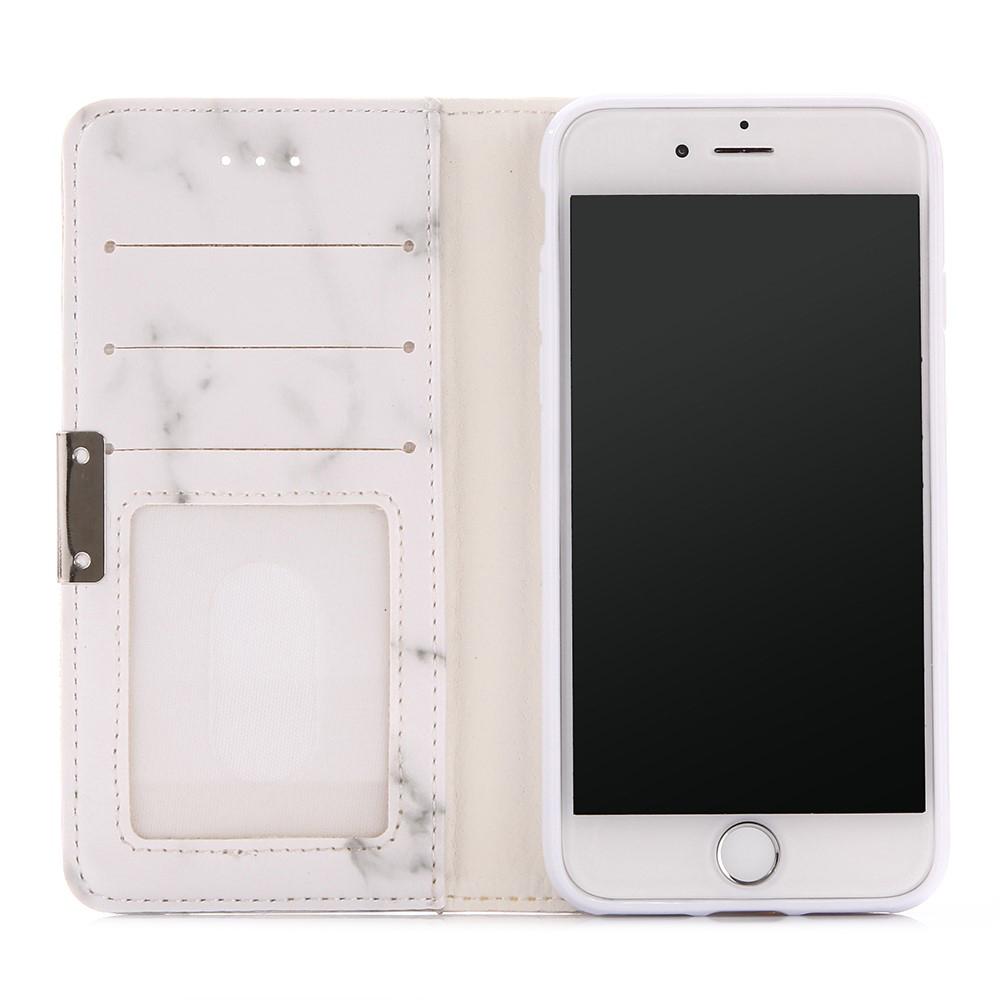 Mobiltaske iPhone SE (2022) Hvid marmor