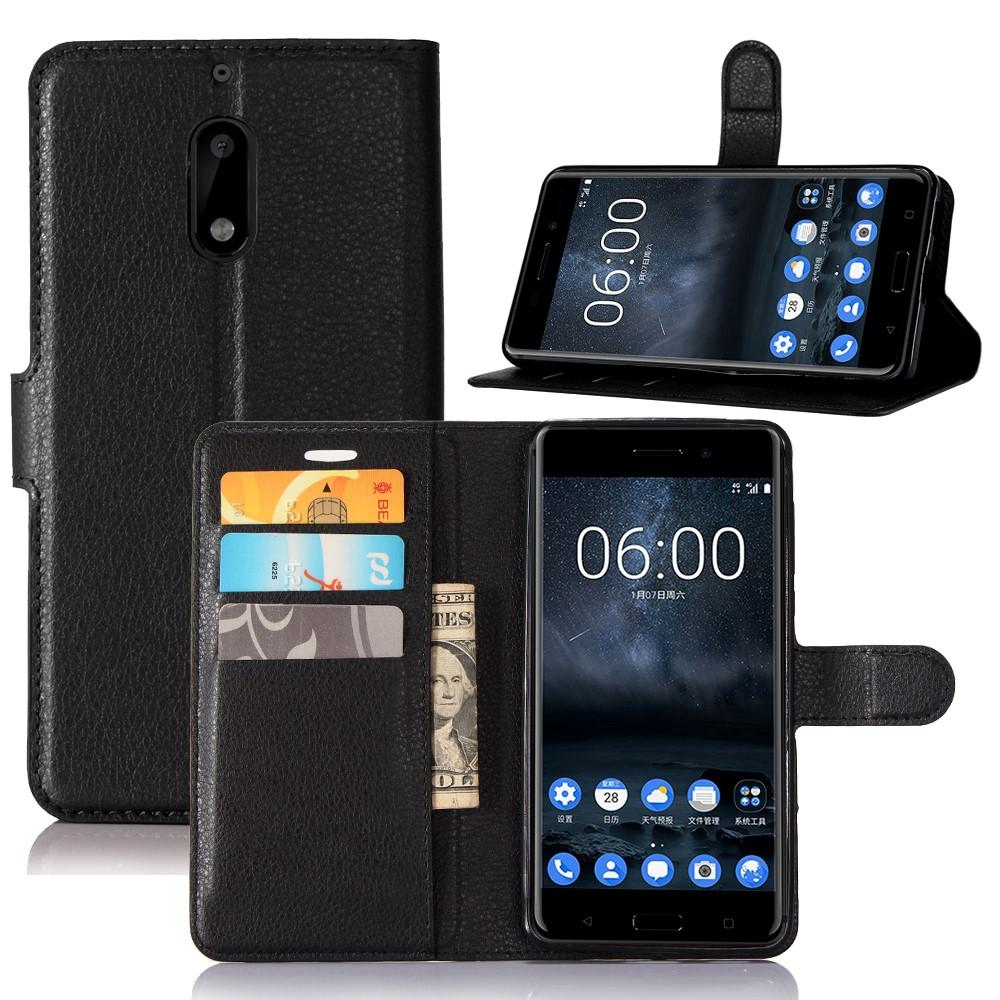 Mobiltaske Nokia 6 sort