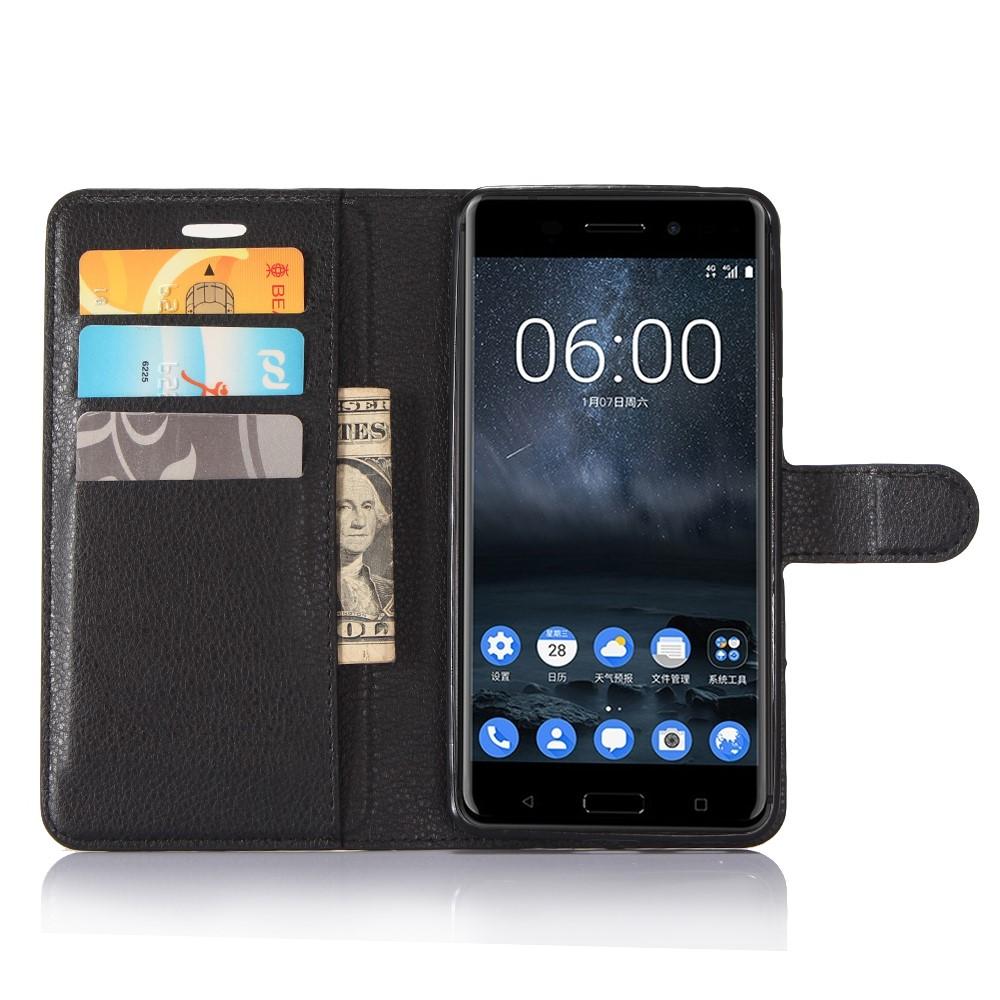 Mobiltaske Nokia 6 sort