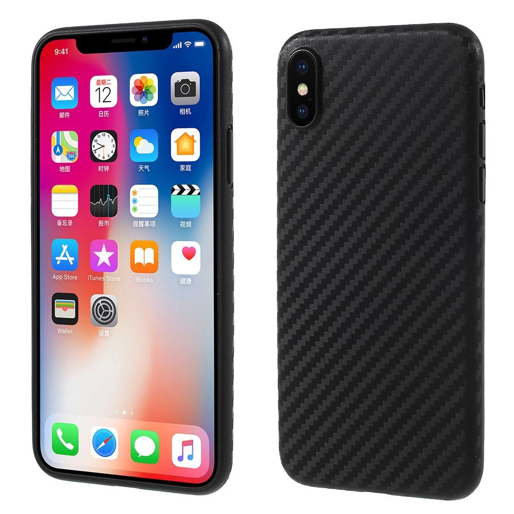 iPhone X/XS Cover UltraThin kulfiber