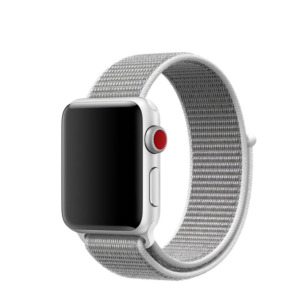 Nylonurrem Apple Watch 42/44/45 mm hvid