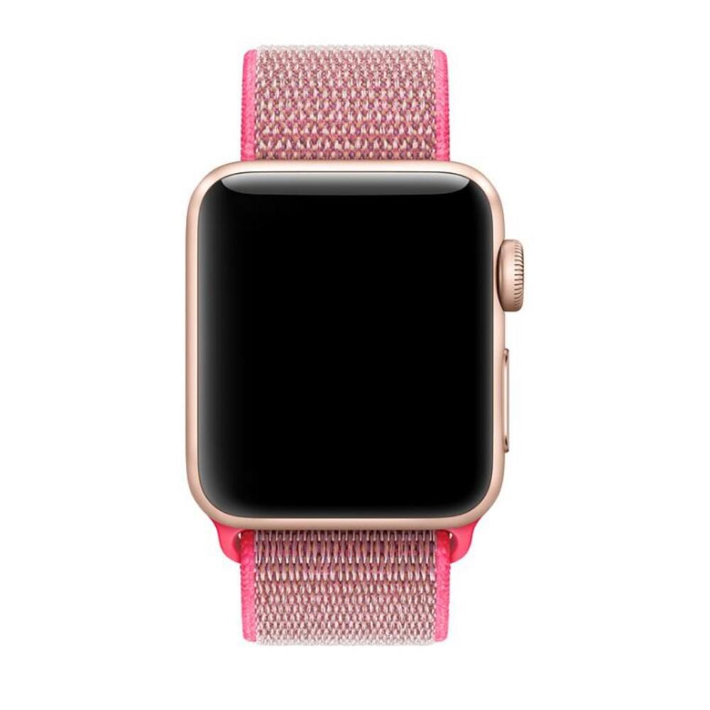 Nylonurrem Apple Watch Series 10 46mm Lyserød