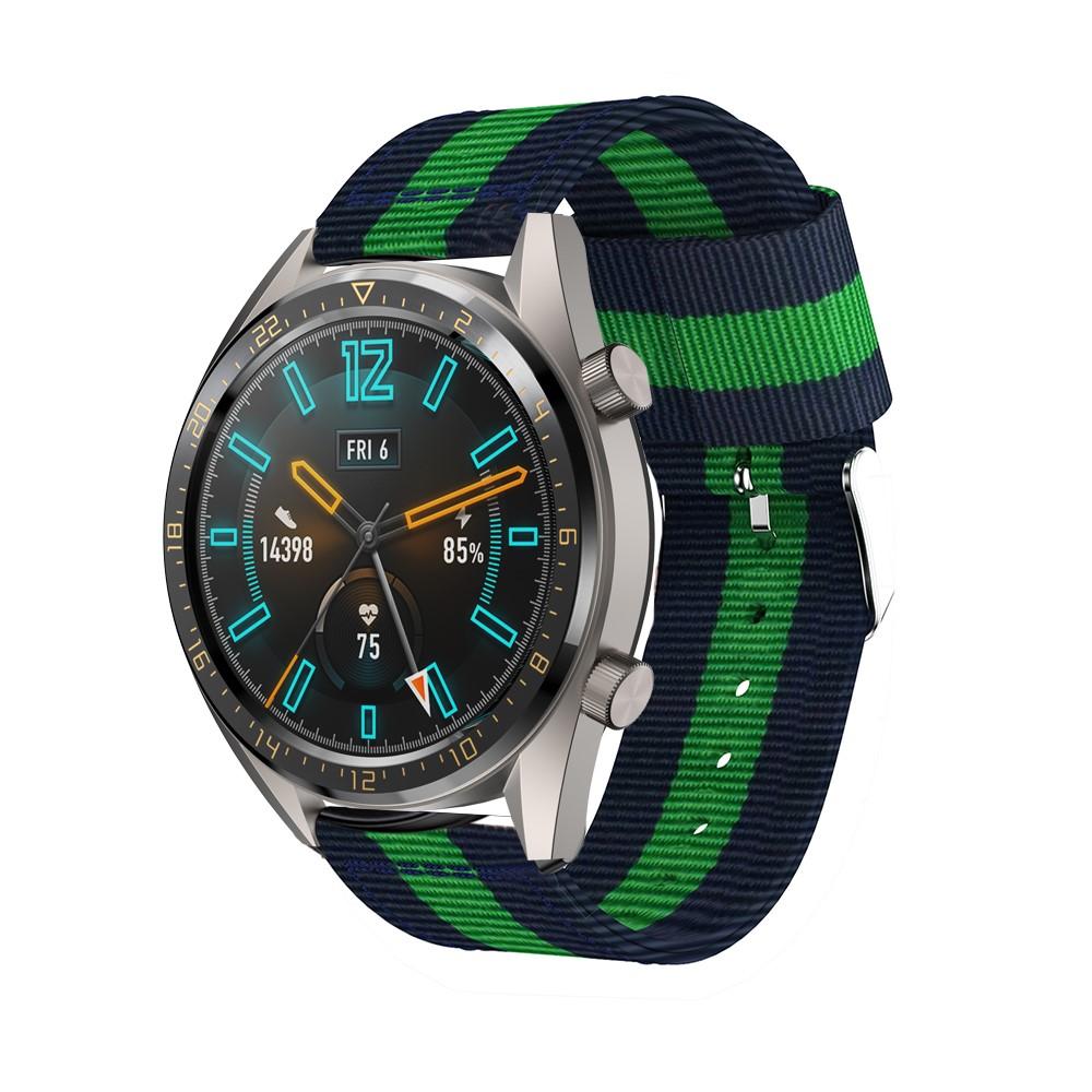 Nylonurrem Huawei Watch GT/GT 2 46mm/GT 2e blå/grøn
