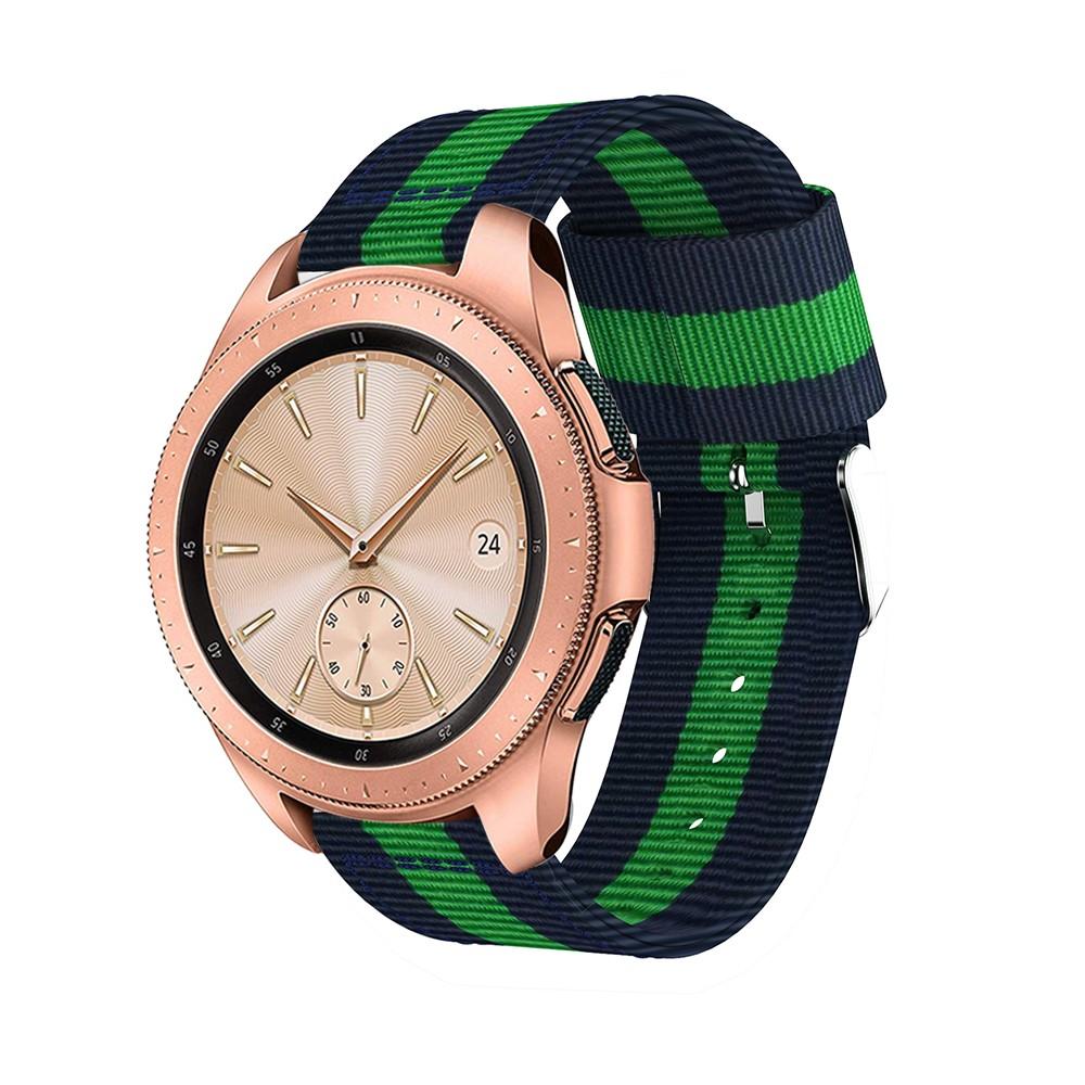 Nylonurrem Samsung Galaxy Watch 42mm blå/grøn