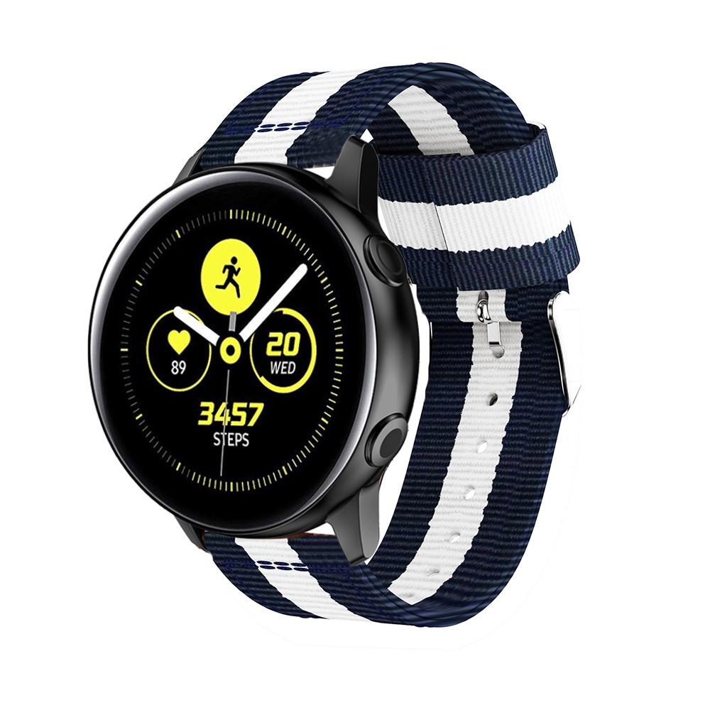 Nylonurrem Samsung Galaxy Watch Active blå/hvid