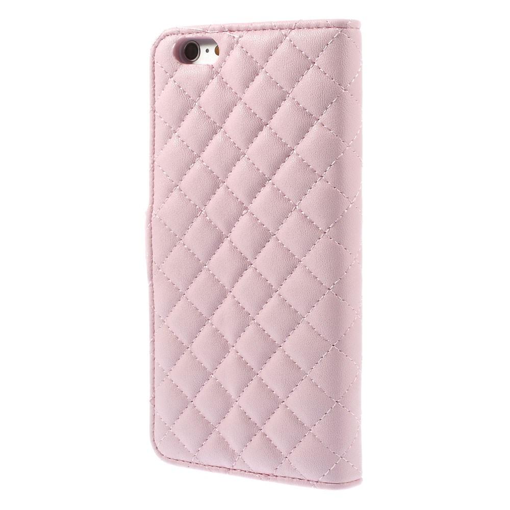 Tegnebogsetui Apple iPhone 6/6S Quilted lyserød