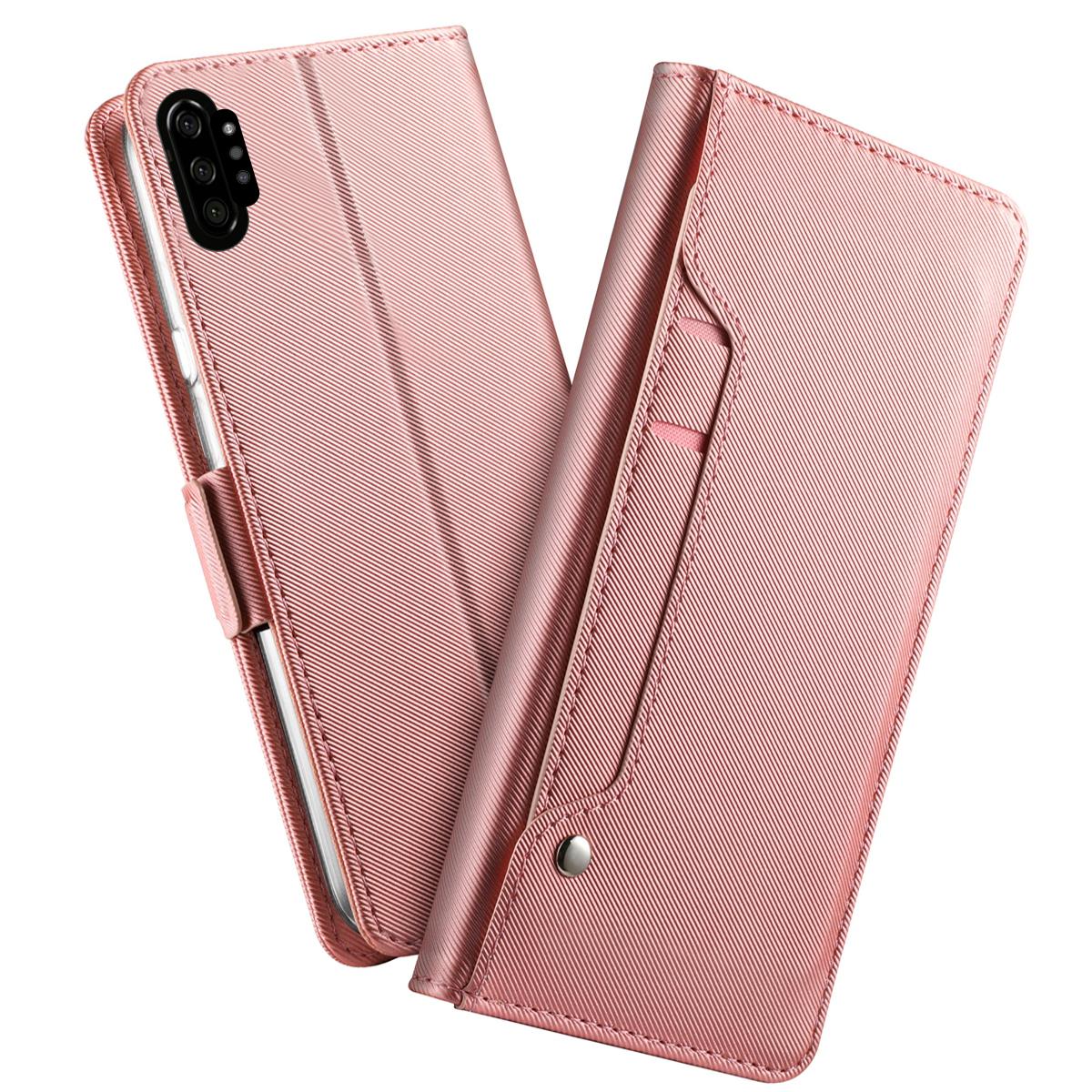 Mobiltaske Spejl Galaxy Note 10 Plus rosaguld