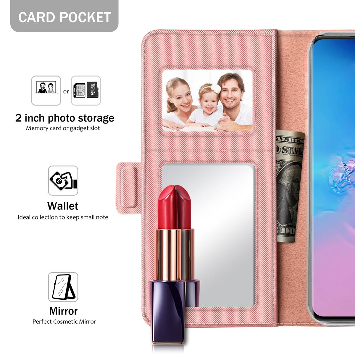 Mobiltaske Spejl Galaxy S20 Ultra rosaguld