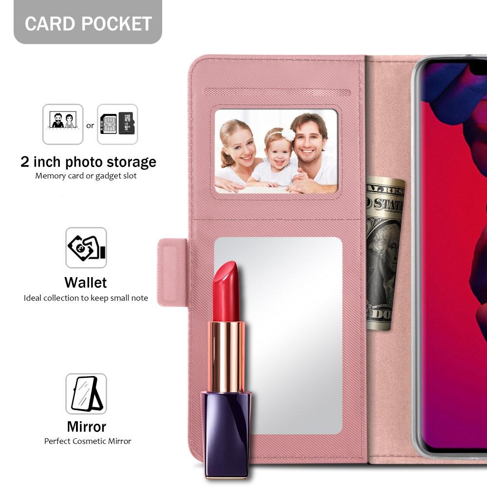 Mobiltaske Spejl Huawei Mate 20 Pro rosaguld