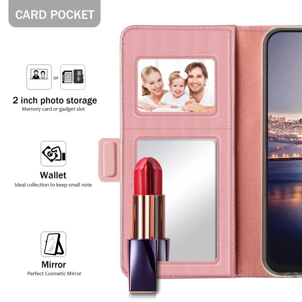 Mobiltaske Spejl Huawei P20 Lite rosaguld
