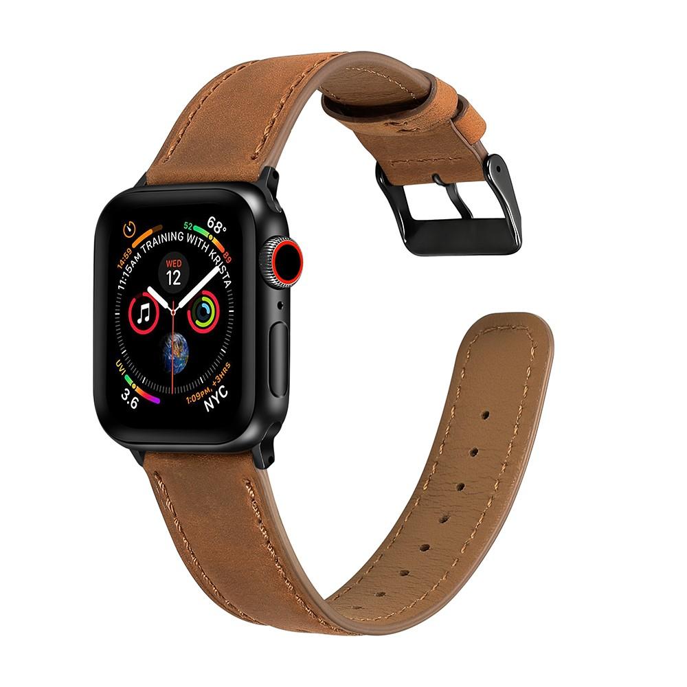 Retro Armband Apple Watch 45mm Series 7 cognac