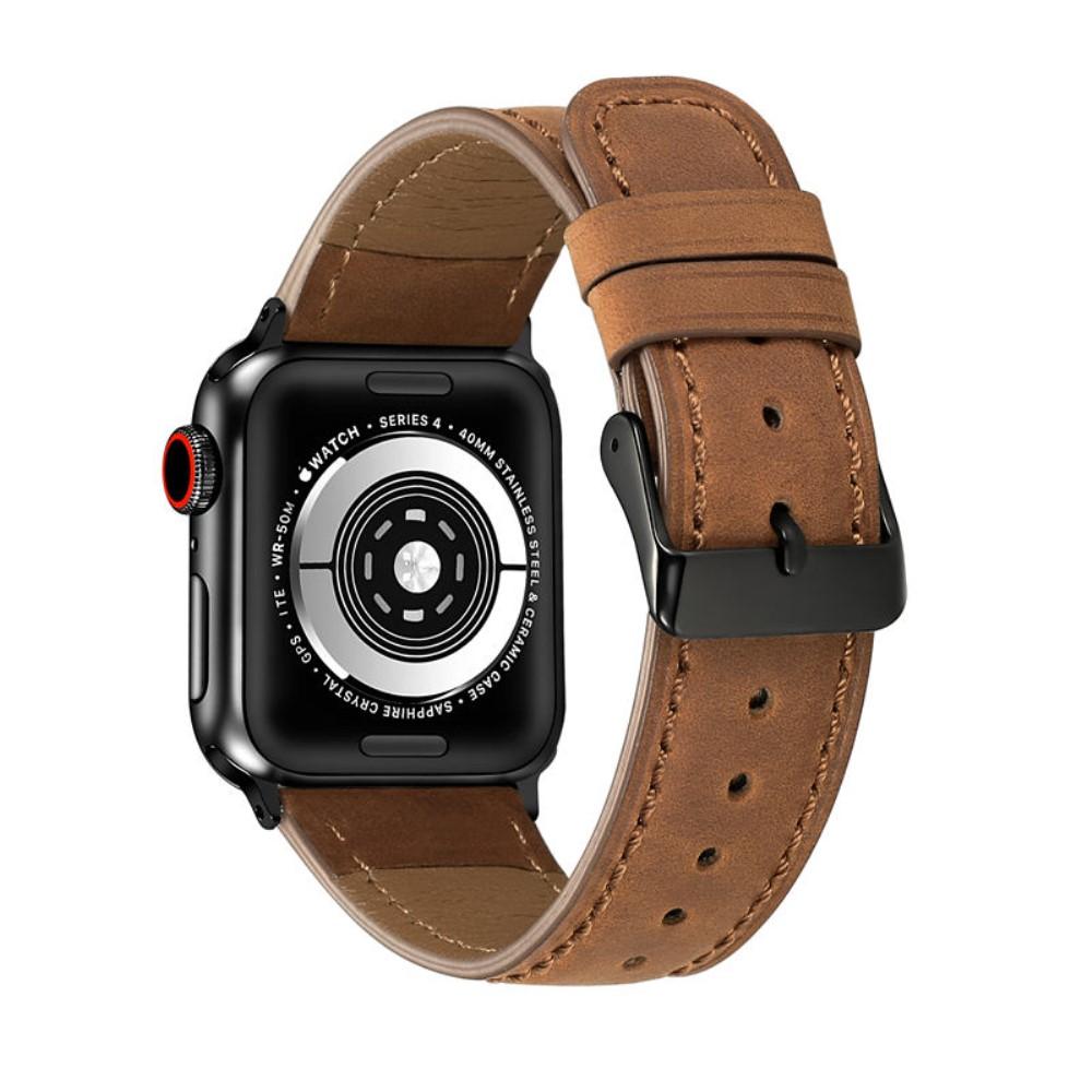 Retro Armband Apple Watch 45mm Series 7 cognac