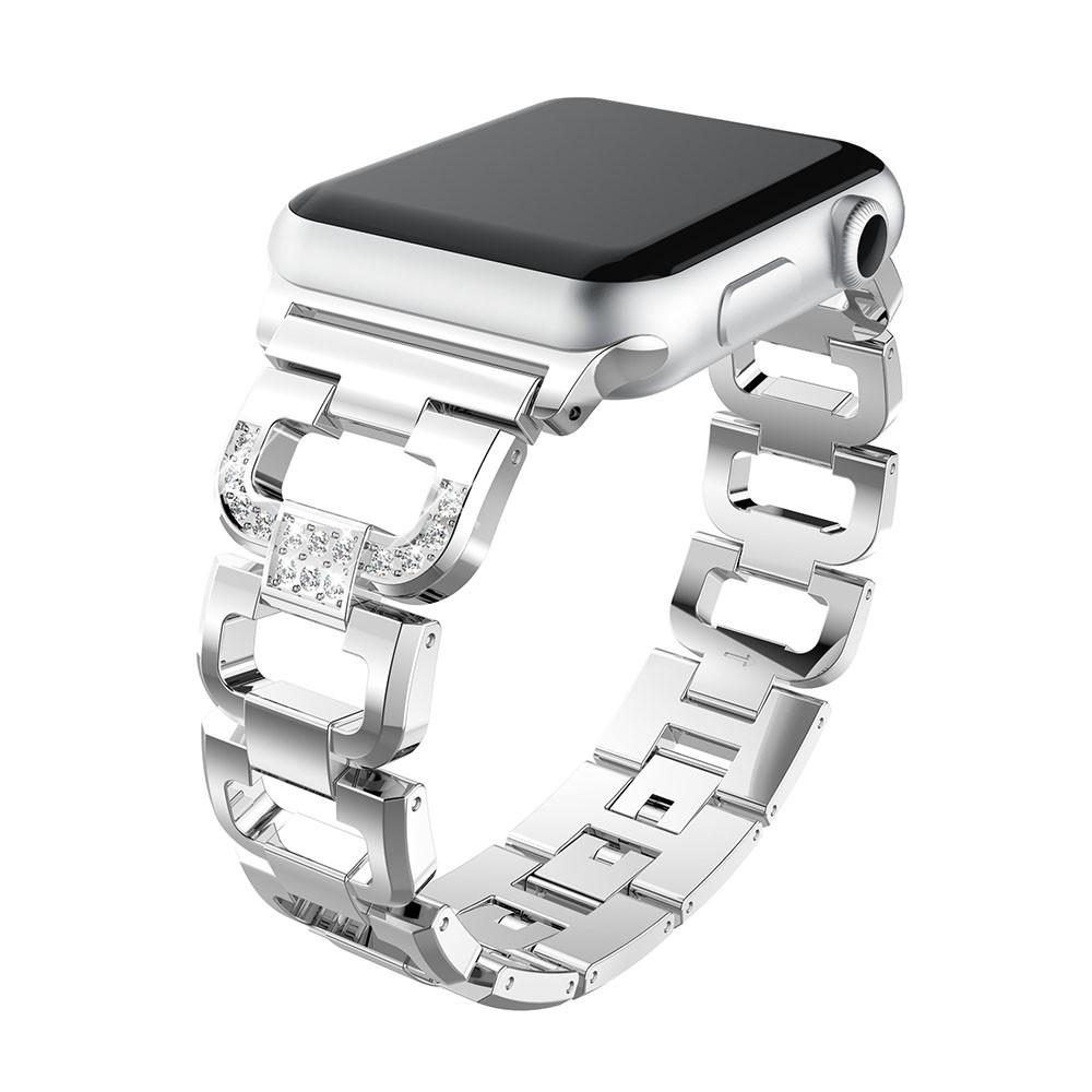 Rhinestone Bracelet Apple Watch 42mm Silver