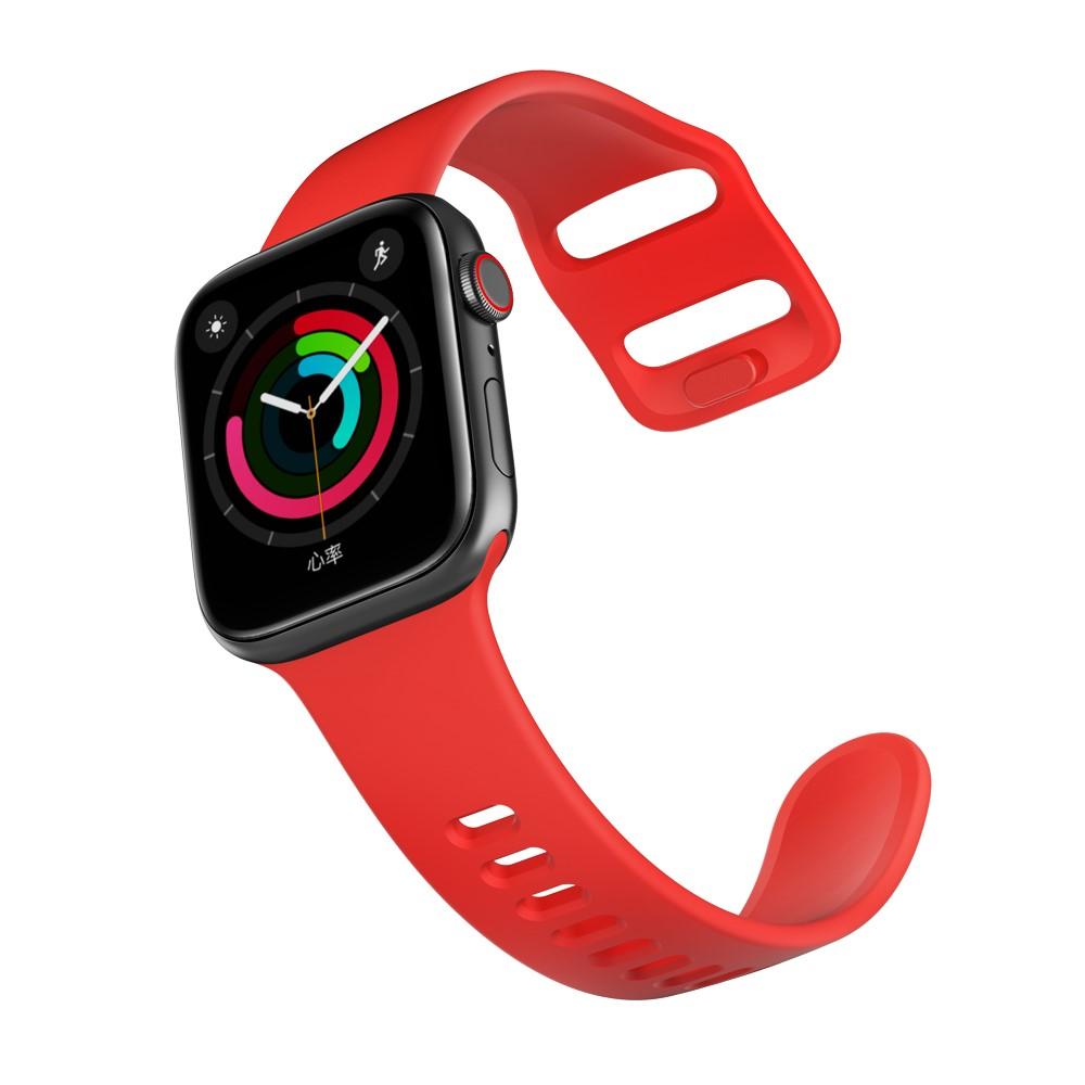 Silikonearmbånd Apple Watch 38/40/41 mm rød