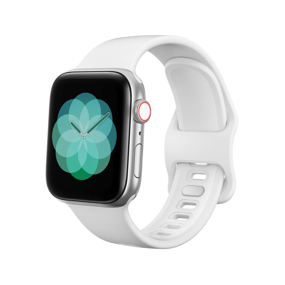 Rem af silikone til Apple Watch 41mm Series 7 hvid