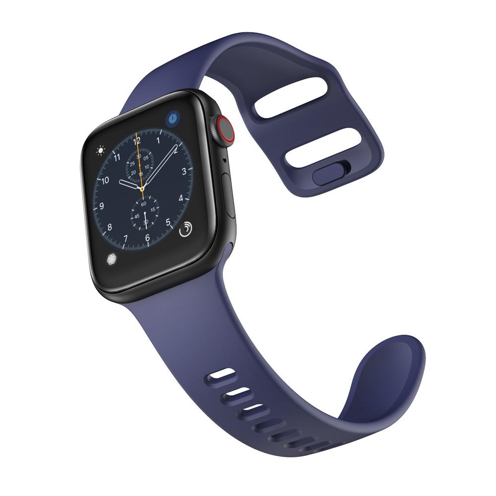 Silikonearmbånd Apple Watch 42/44/45 mm blå
