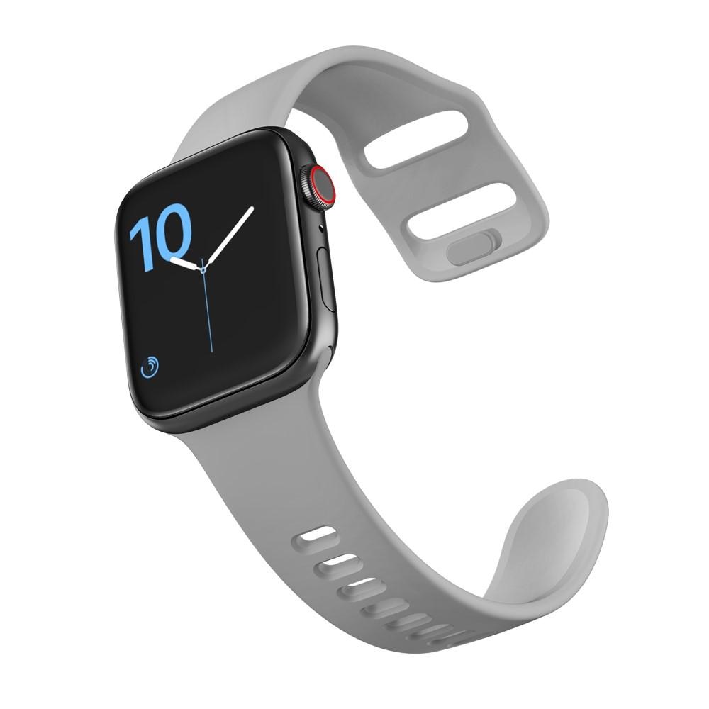 Silikonearmbånd Apple Watch 42/44/45 mm grå