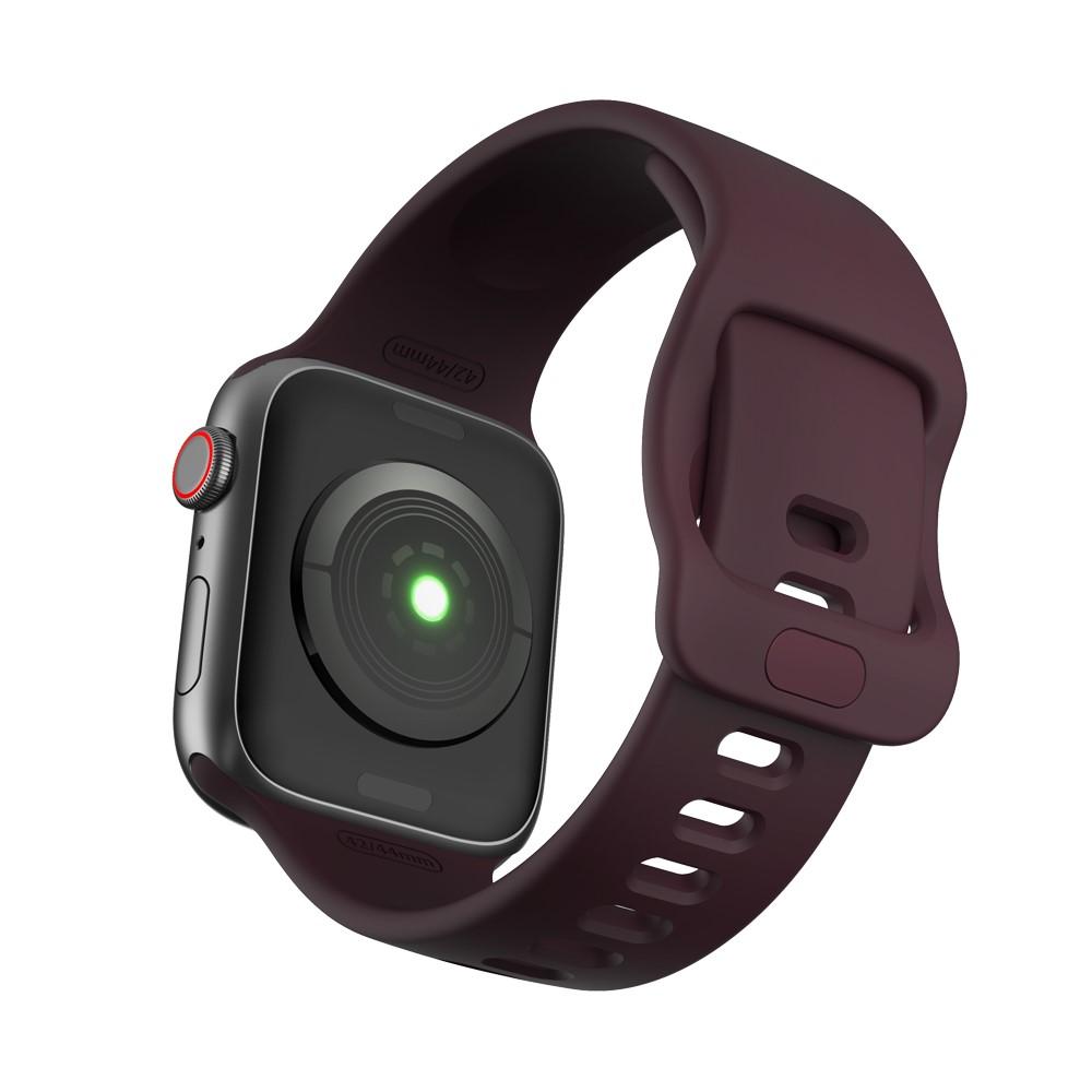 Rem af silikone til Apple Watch SE 44mm lila