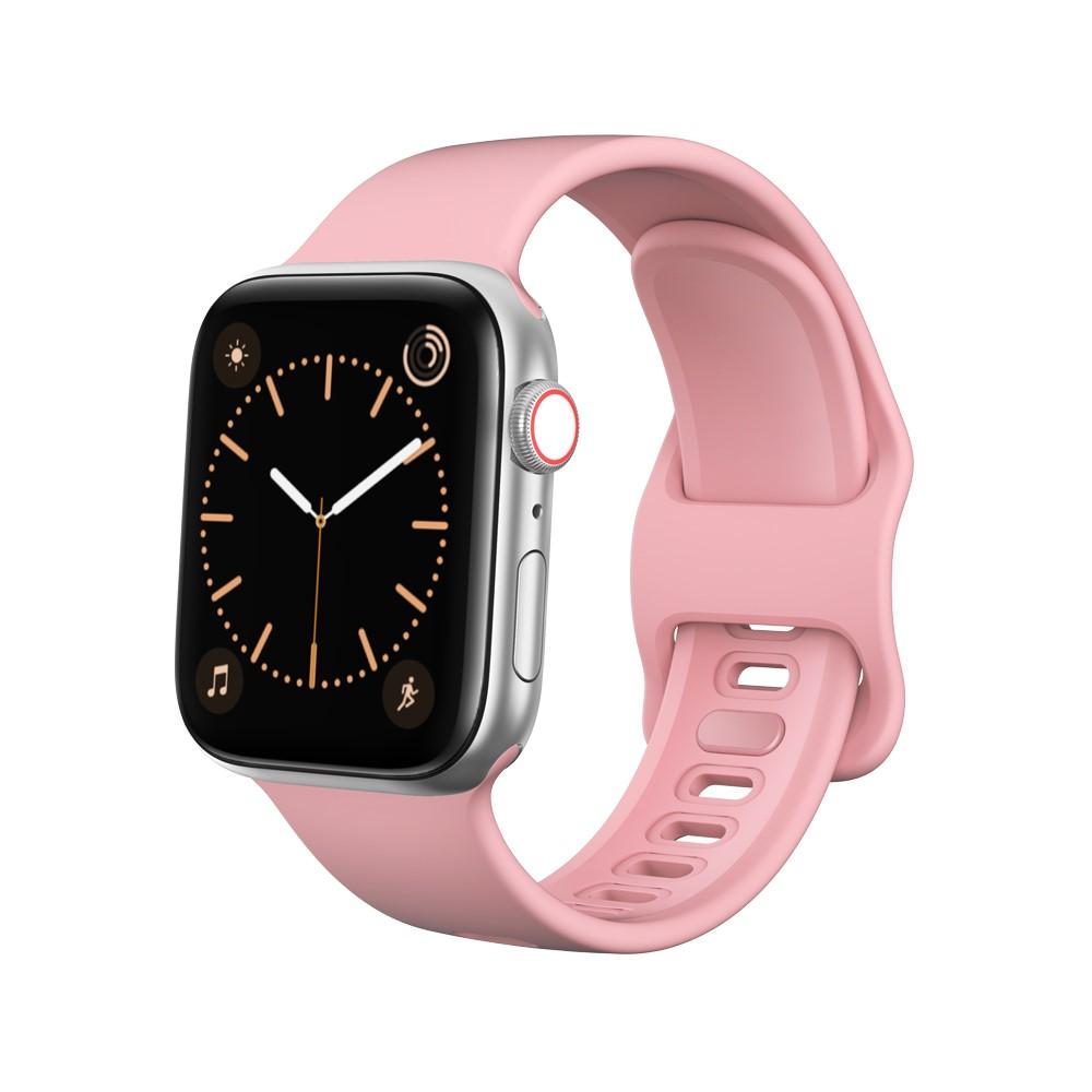Rem af silikone til Apple Watch 42/44/45 mm lyserød