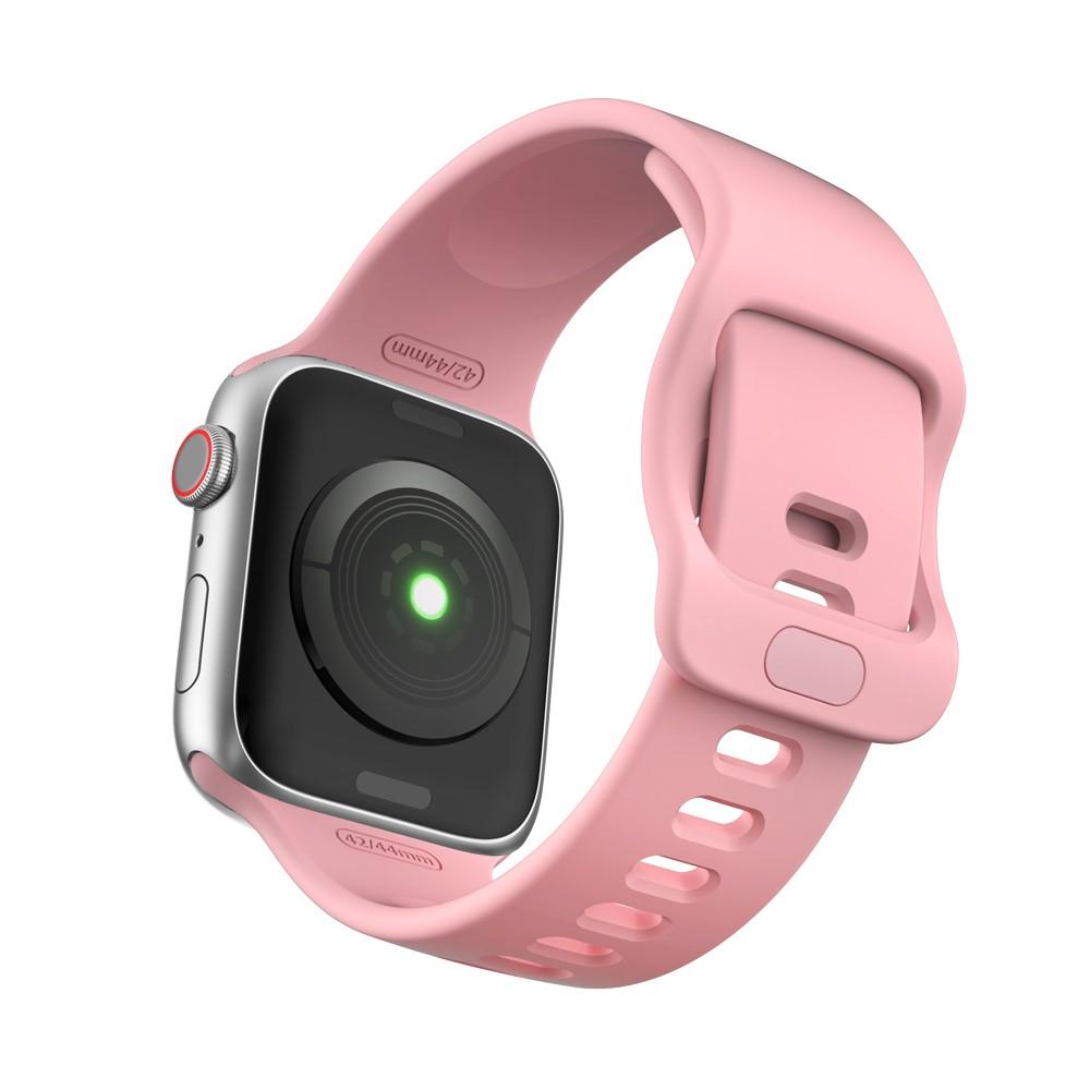 Silikonearmbånd Apple Watch 42/44/45 mm lyserød