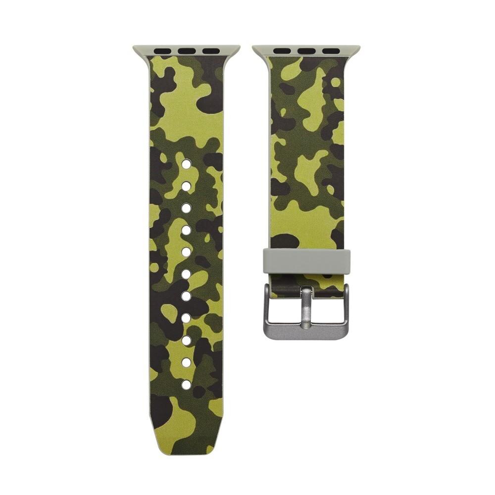 Silikonearmbånd Apple Watch 42/44/45 mm camouflage