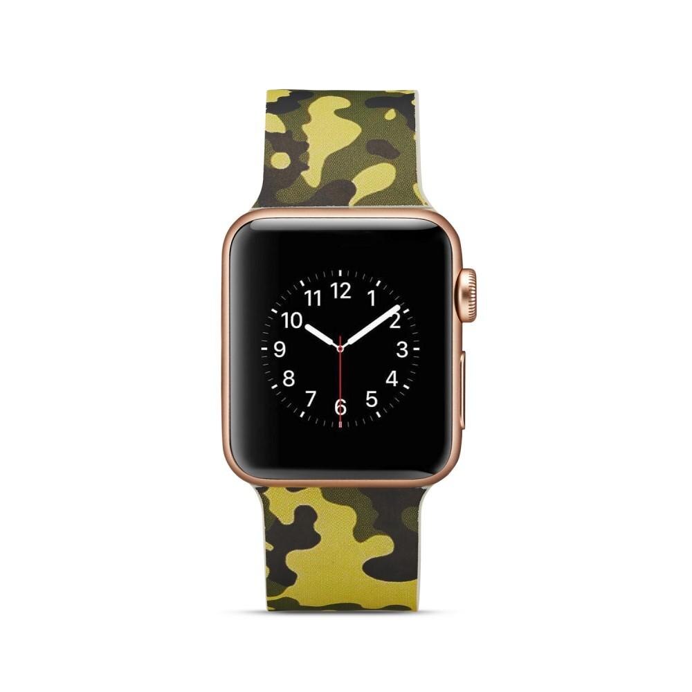 Silikonearmbånd Apple Watch 42/44/45 mm camouflage