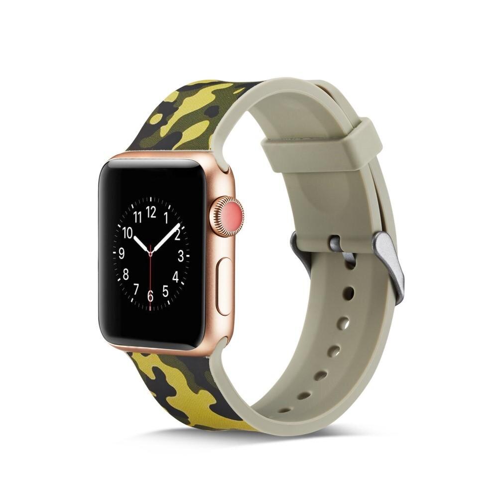 Silikonearmbånd Apple Watch 42/44/45 mm camouflage