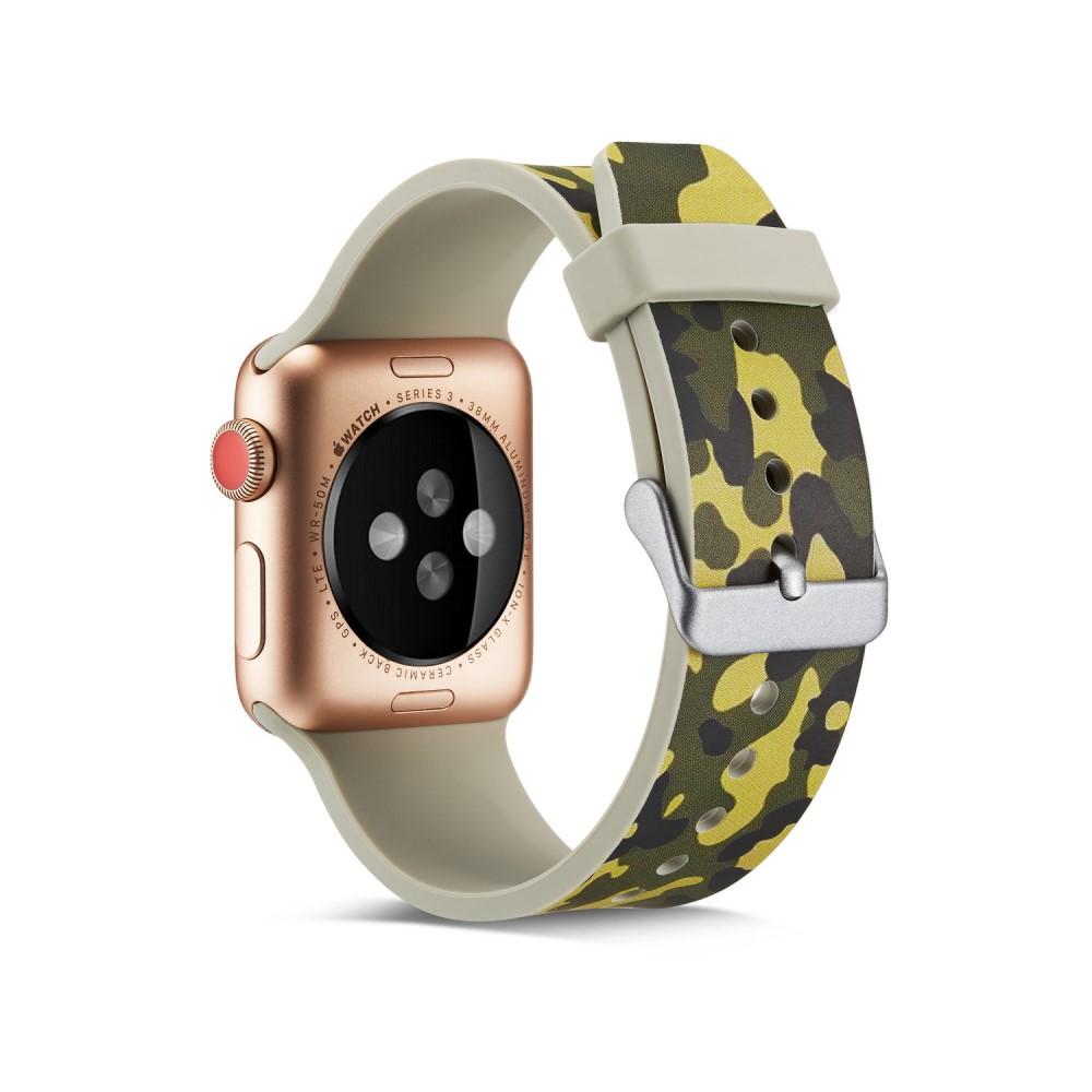 Silikonearmbånd Apple Watch 42/44/45 mm camouflage