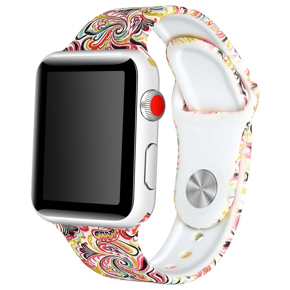 Rem af silikone til Apple Watch SE 44mm paisley