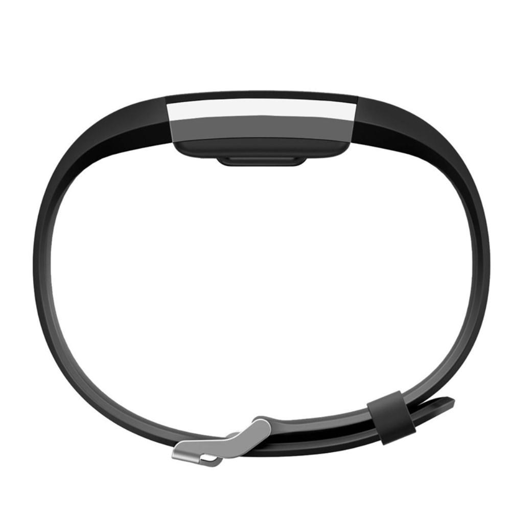 Silikonearmbånd Fitbit Charge 2 sort