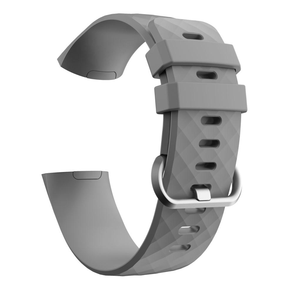 Silikonearmbånd Fitbit Charge 3/4 grå