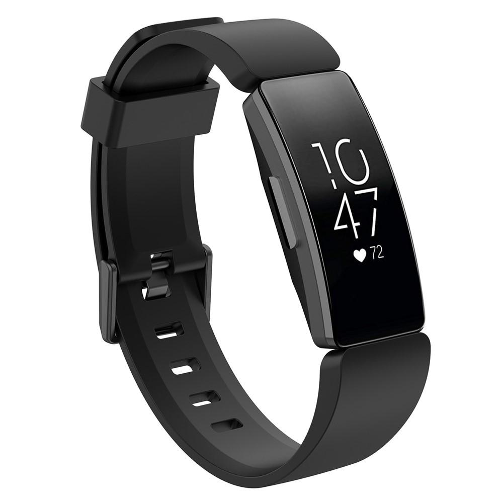 Rem af silikone til Fitbit Inspire/Inspire HR/Inspire 2 sort