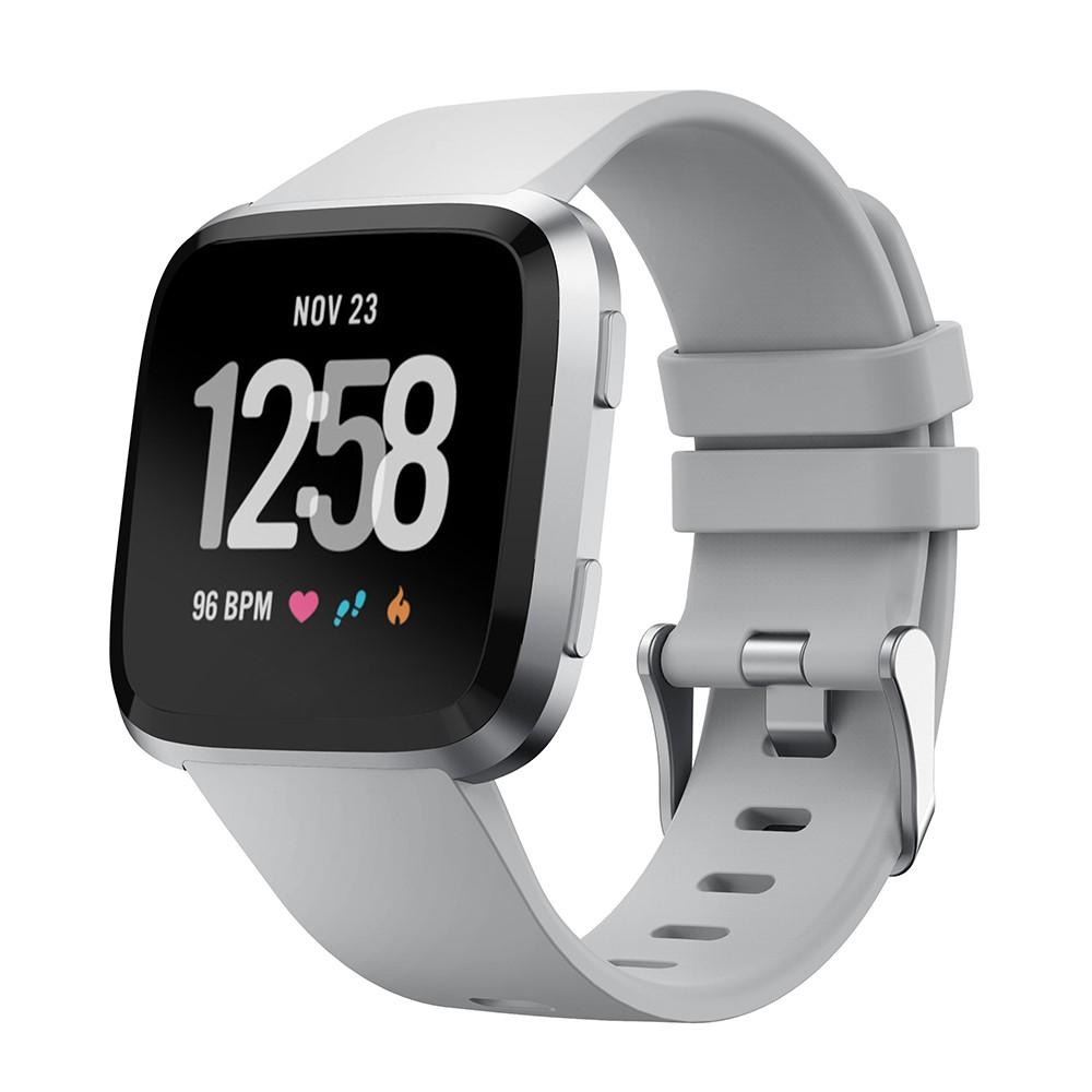 Rem af silikone til Fitbit Versa/Versa 2 grå