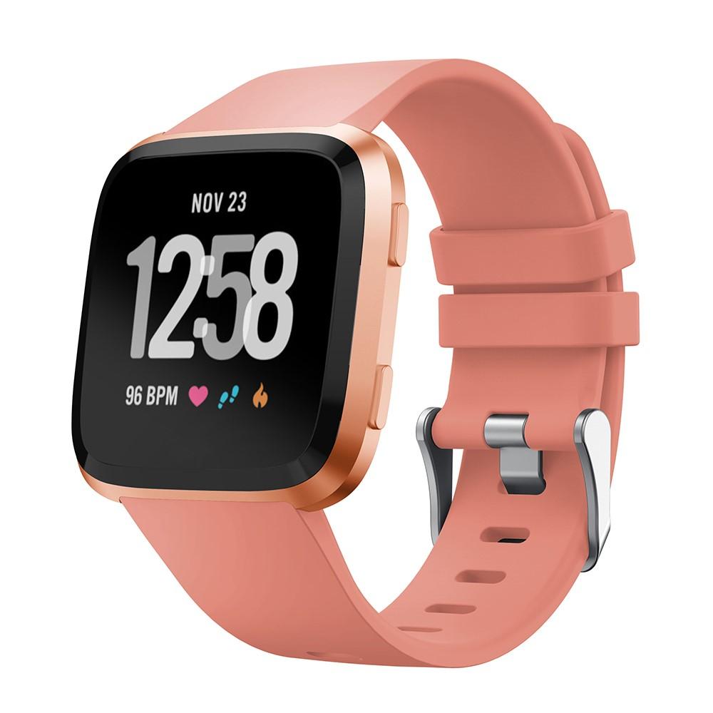 Rem af silikone til Fitbit Versa/Versa 2 lyserød